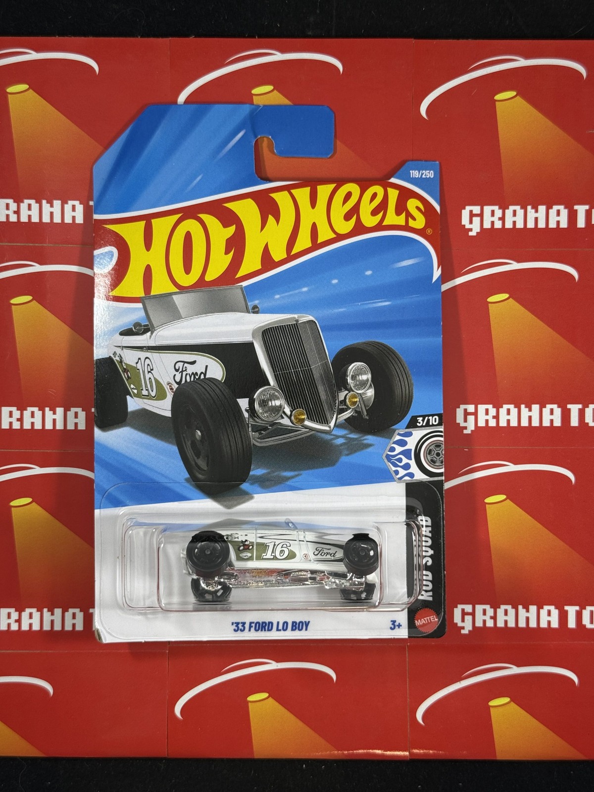 ’33 Lo Boy #119 White 3/10 Rod Squad 2026 Hot Wheels Mix L