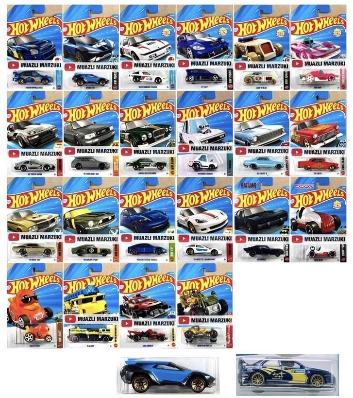 2026 Hot Wheels Complete Set from Mainlines, Treasure Hunt, & Exclusives 1-250