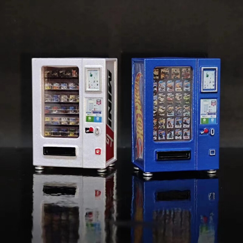1/64 Diorama Vending Machine Model W/Light City Street Scene Display Accessory