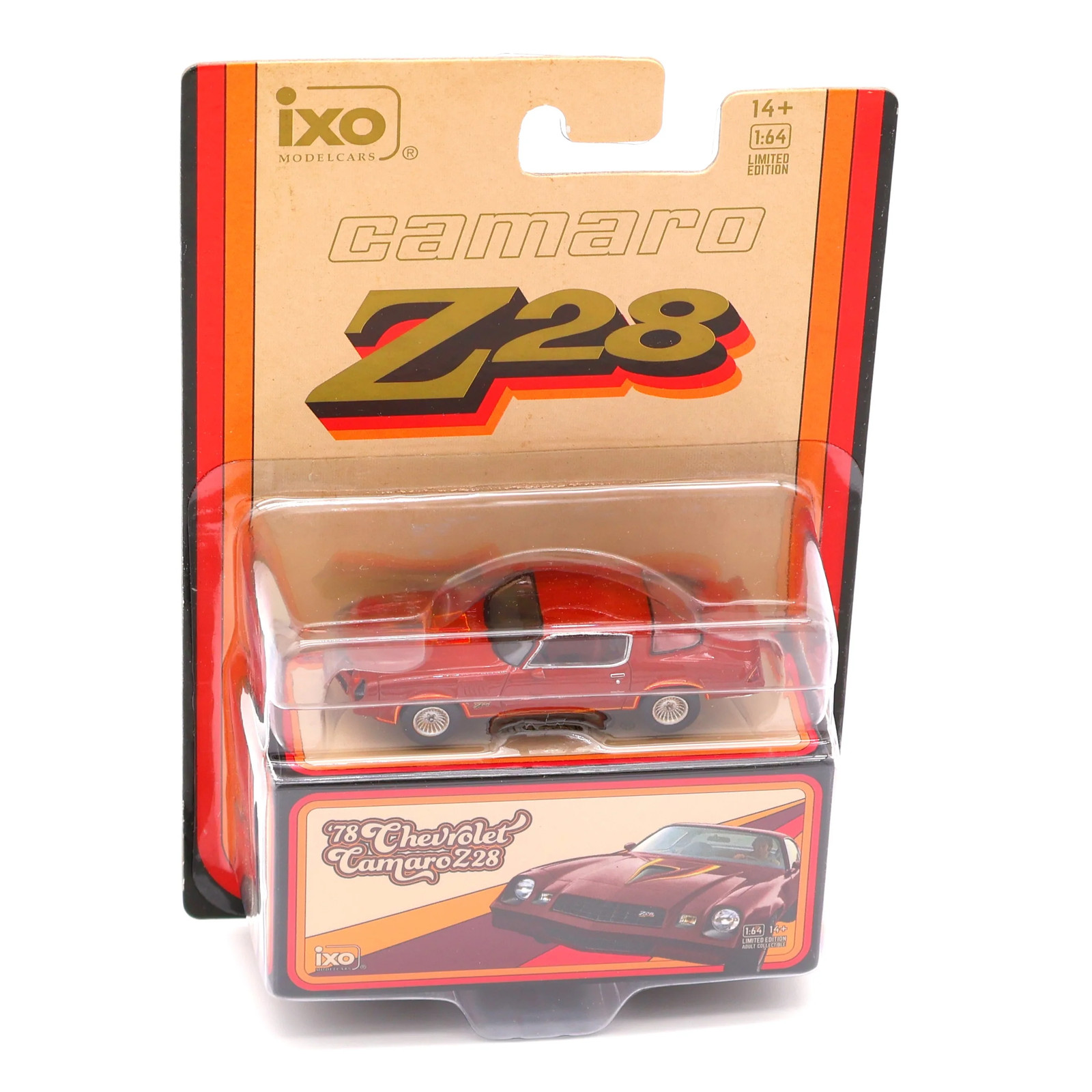IXO Models 1978 Chevrolet Camaro Z28 Red 1:64 Diecast