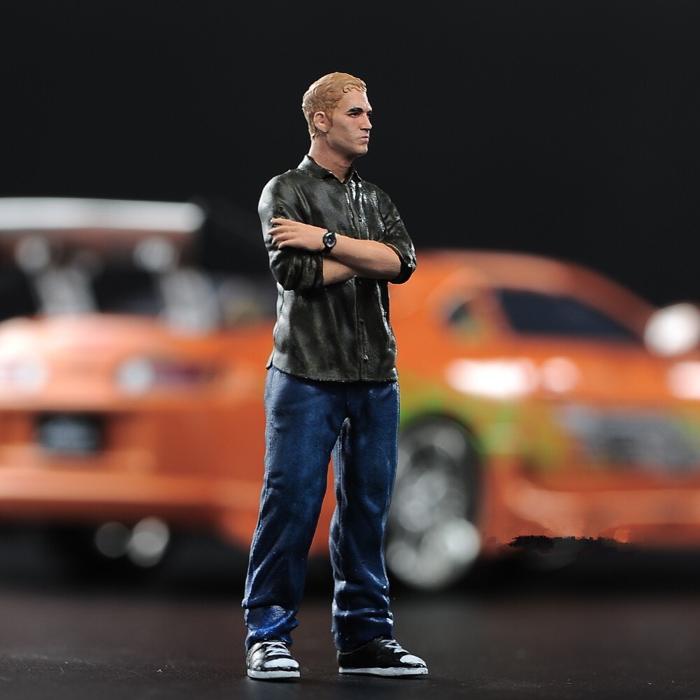 1/64 Minatures Figures Paul Walke Scene Props Doll For Cars Vehicles Props Model
