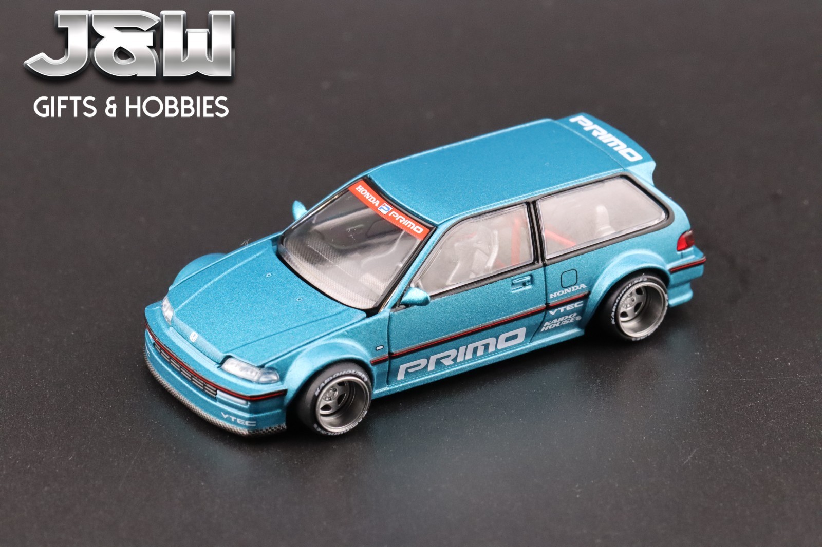 Kaido House x Mini GT Honda Civic EF Kaido Works V1 Tahitian Green #126 1/64