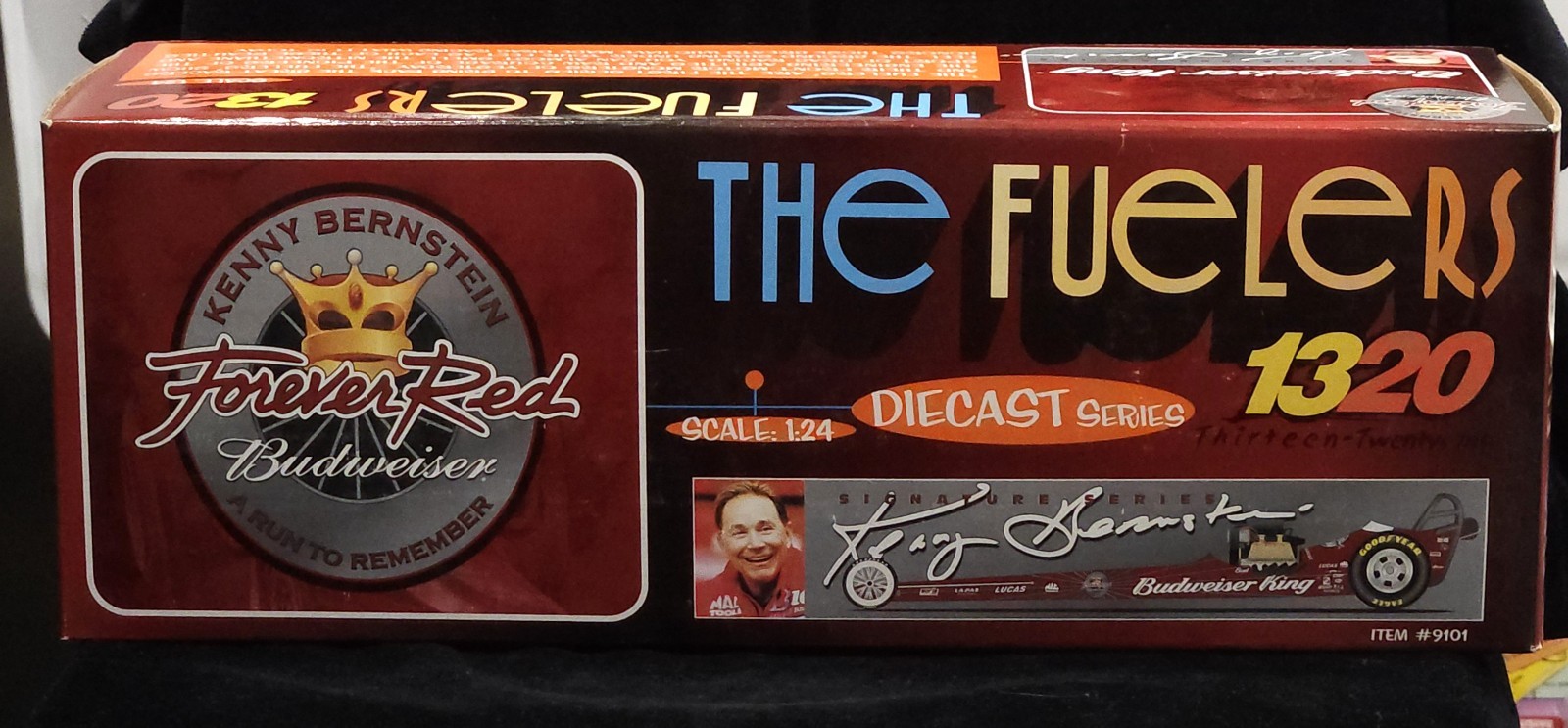 The Fuelers 1320 Kenny Bernstein Forever Red Budweiser Diecast Car #9101 1:24