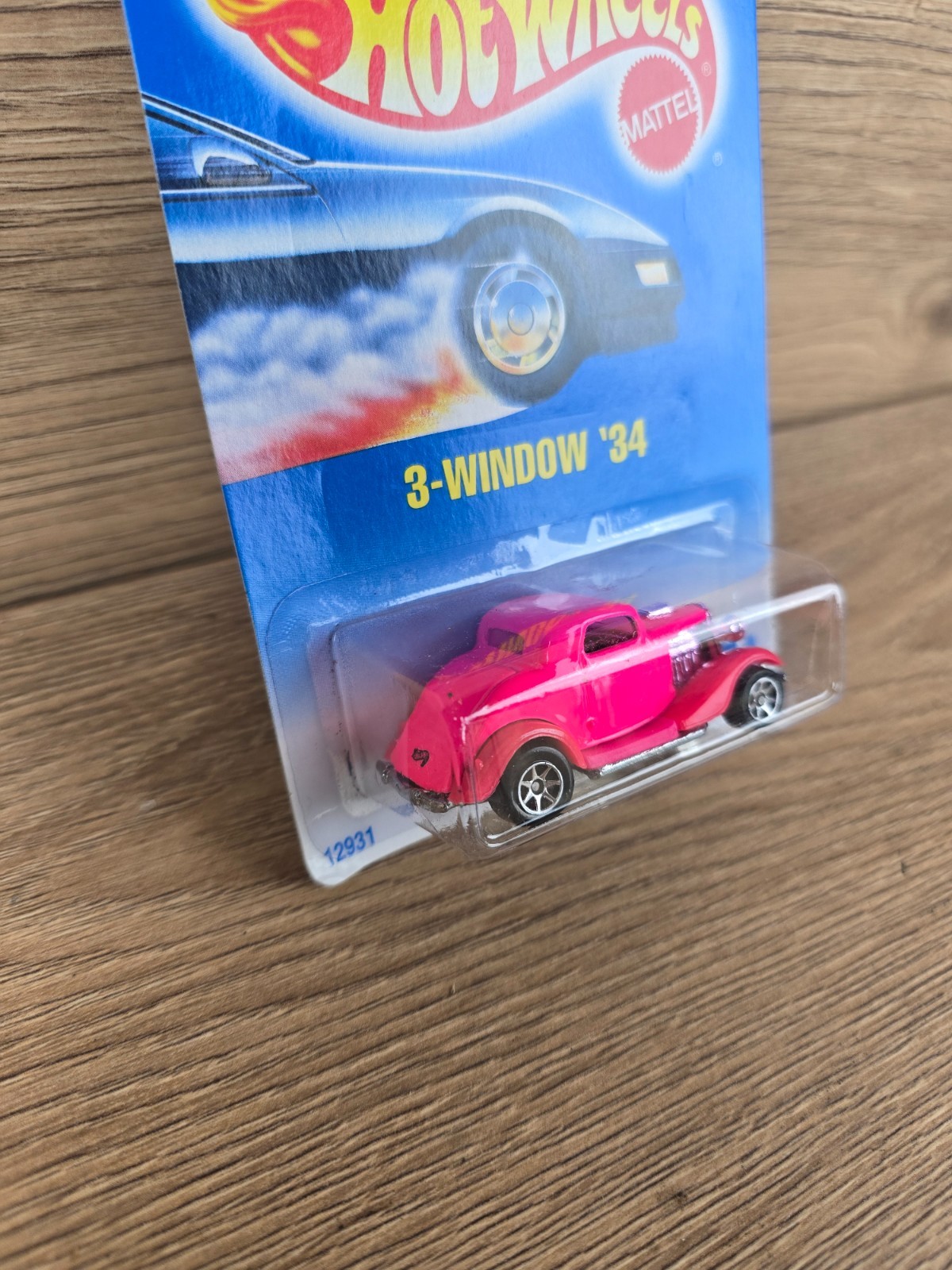 Hot Wheels 3-Window ’34 #451 Ford Coupe Hot Rod Hot Pink Sealed Vintage 1991
