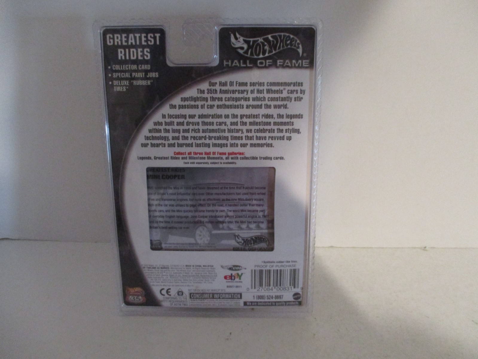 Hot Wheels Hall of Fame Greatest Rides Mini Cooper Green 2002 NIP
