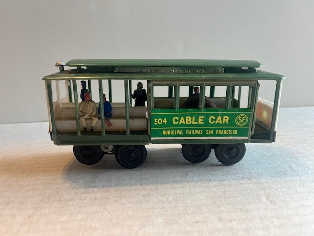 CABLE CAR 504 – MUNICIPAL RAILWAY SAN FRANCISCO – Green – Please see photos!