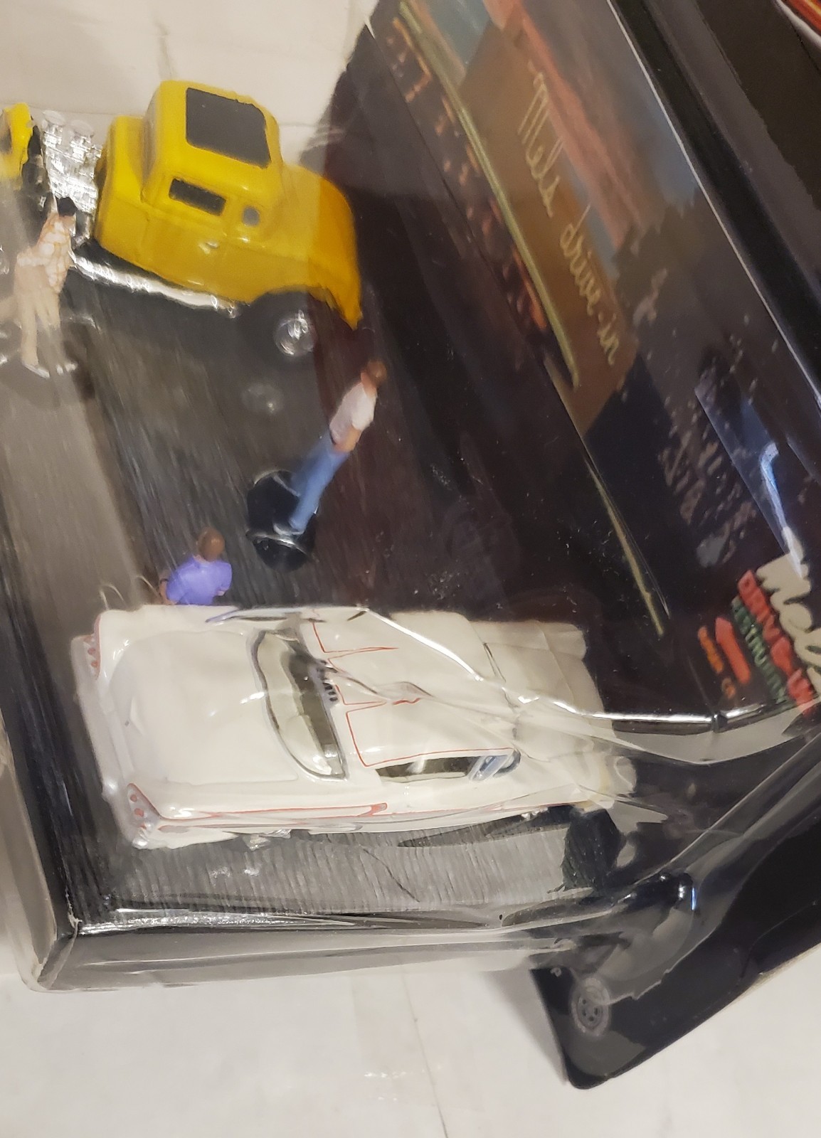 2001 JL American Graffiti Dioramas (lot of 2) Mels has crushed blister RARE VTG