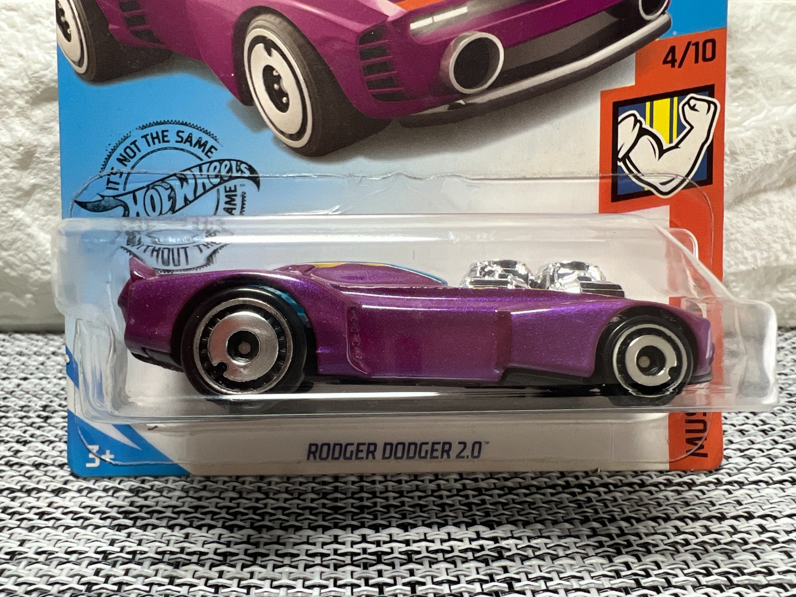 Hot Wheels Muscle Mania 4/10 Rodger Dodger 2.0 195/250 New For 2019 Purple