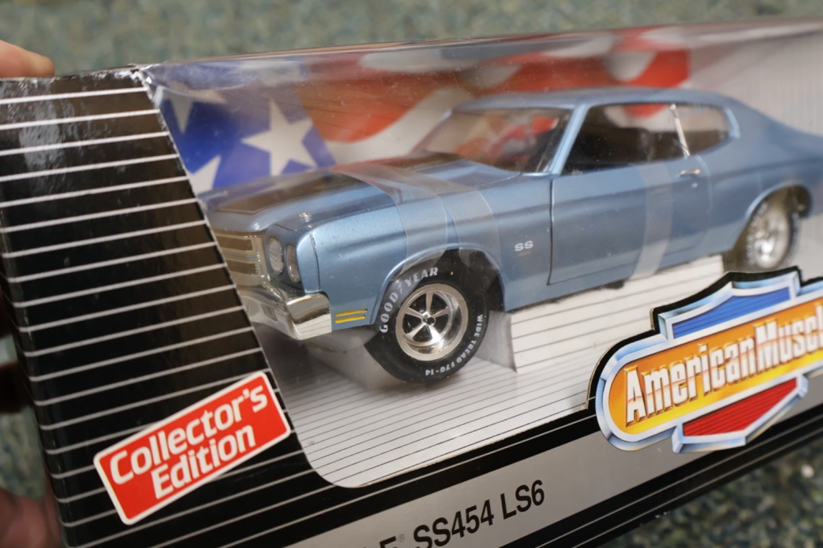 1/18 ERTL American Muscle 1970 Chevy Chevelle SS 454 LS6 in Light Blue