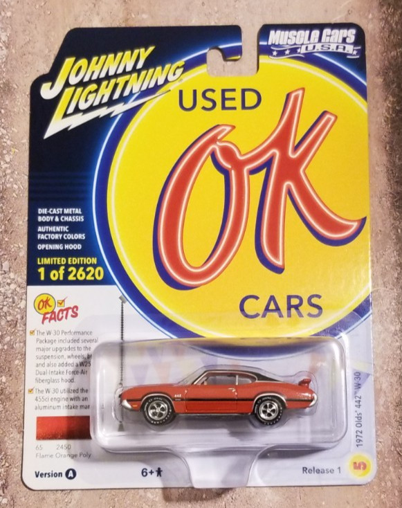 Johnny Lightning 1972 Olds 442 W-30 Diecast 1:64 Car VerA Rel1 #5