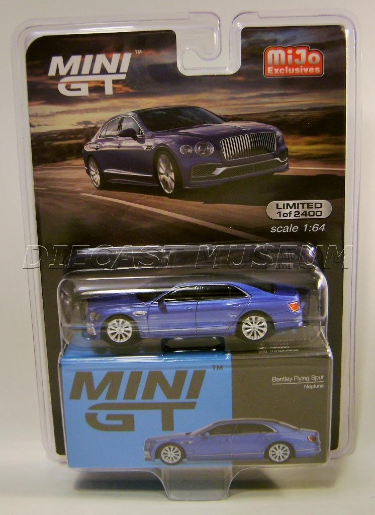 BENTLEY FLYING SPUR NEPTUNE BLUE MIJO TSM MODEL MINI GT DIECAST 2022 RARE