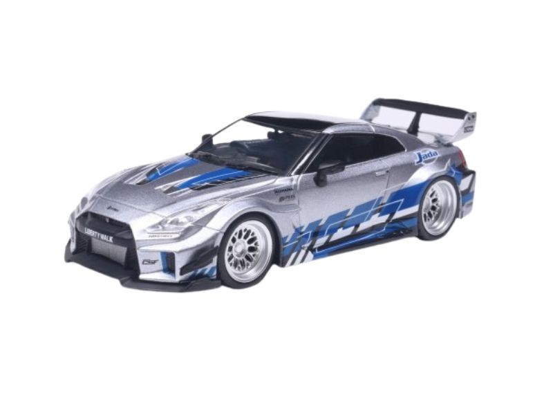 Nissan GT-R (R35) Liberty Walk Silhouette Silver 1:43 Scale – Solido S4311211