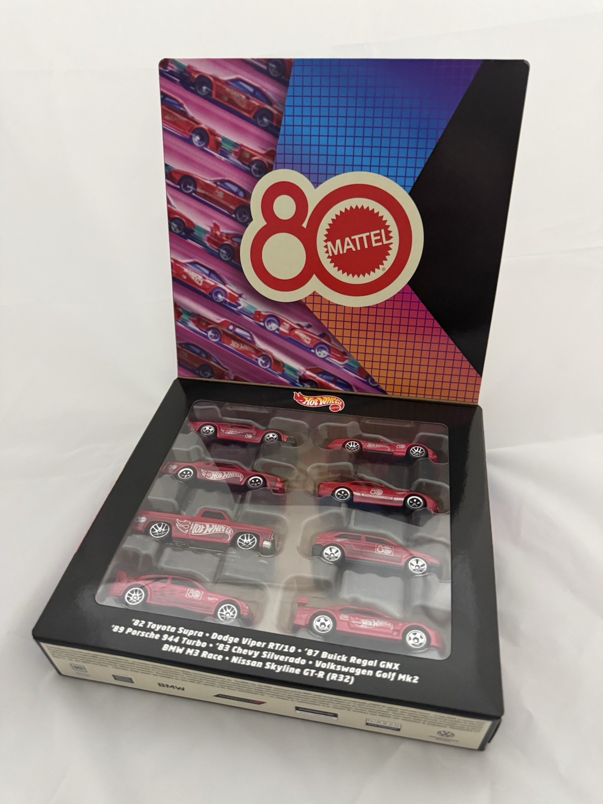 Hot Wheels Mattel 80th Anniversary Unopened 2025 Box Set of 8 Cars