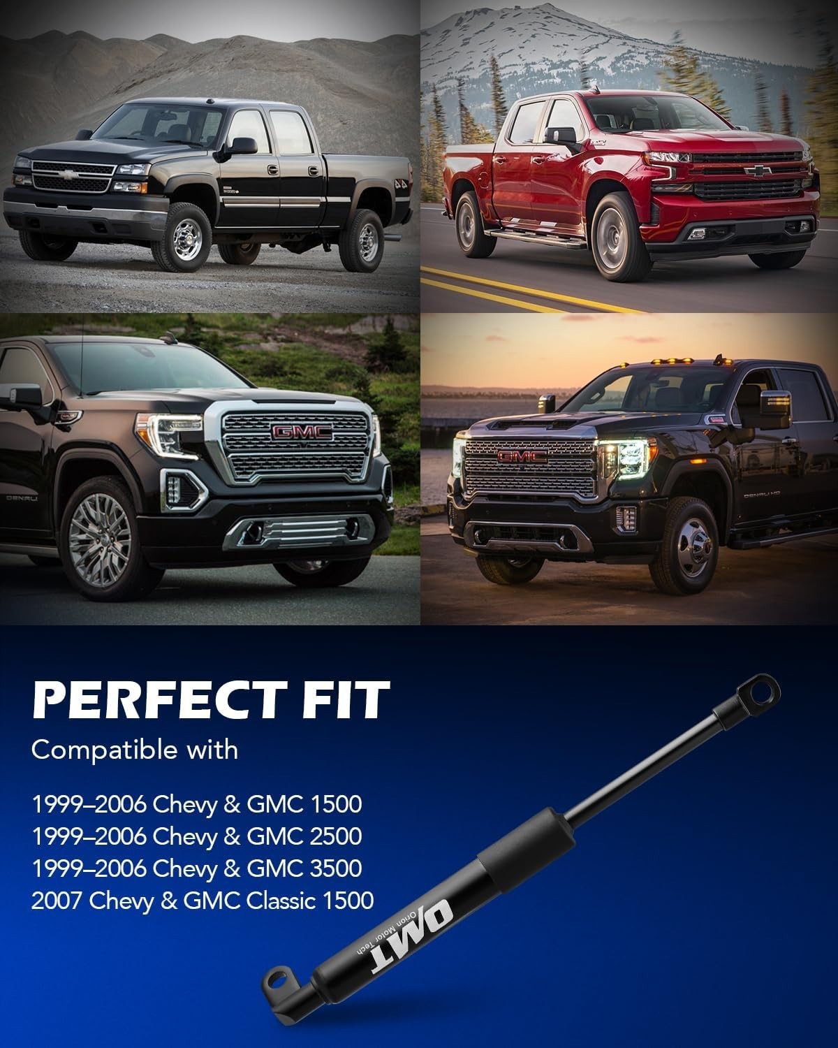 Compatible with 1999-2006 Chevy Silverado Sierra Tailgate Assist Truck Tail Gate