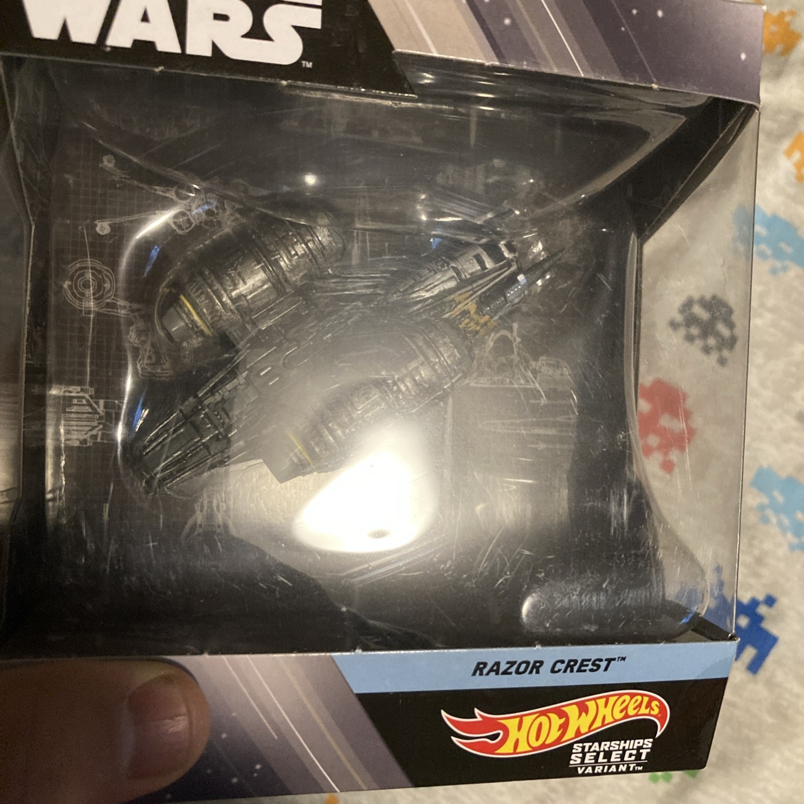 Hot Wheels Star Wars Starships Select Razor Crest Battle Damage Variant 04 CHASE