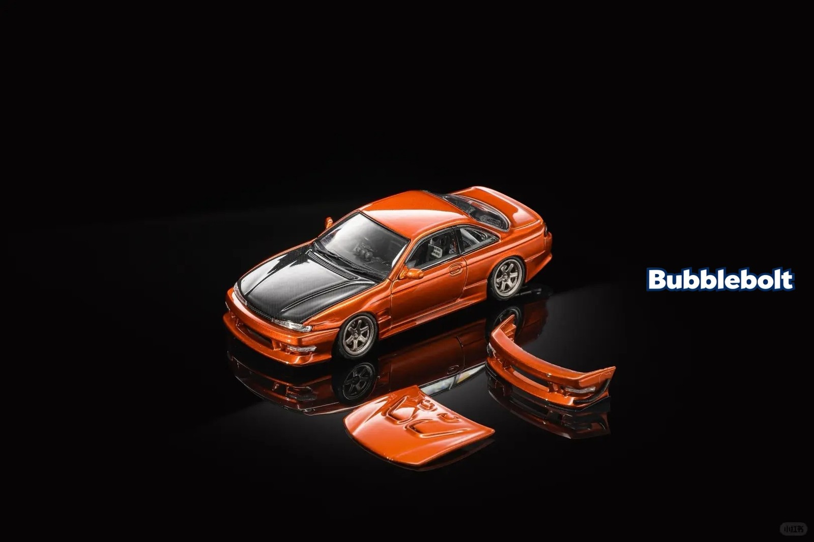 Mortal Model 1:64 Nissan Silvia S14 240SX Orange TMCS Event Special Model