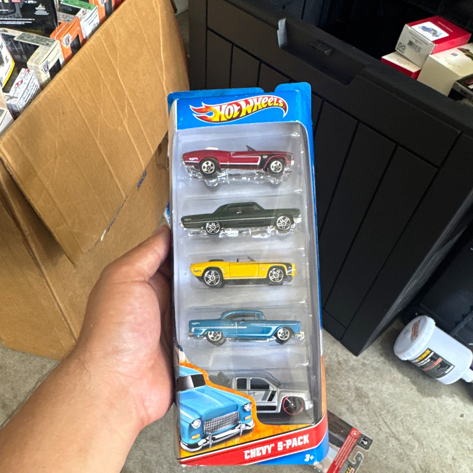 Hot Wheels Chevy 5-Pack 1:64 Chevrolet Diecast Cars Set Multi-Color Unopened