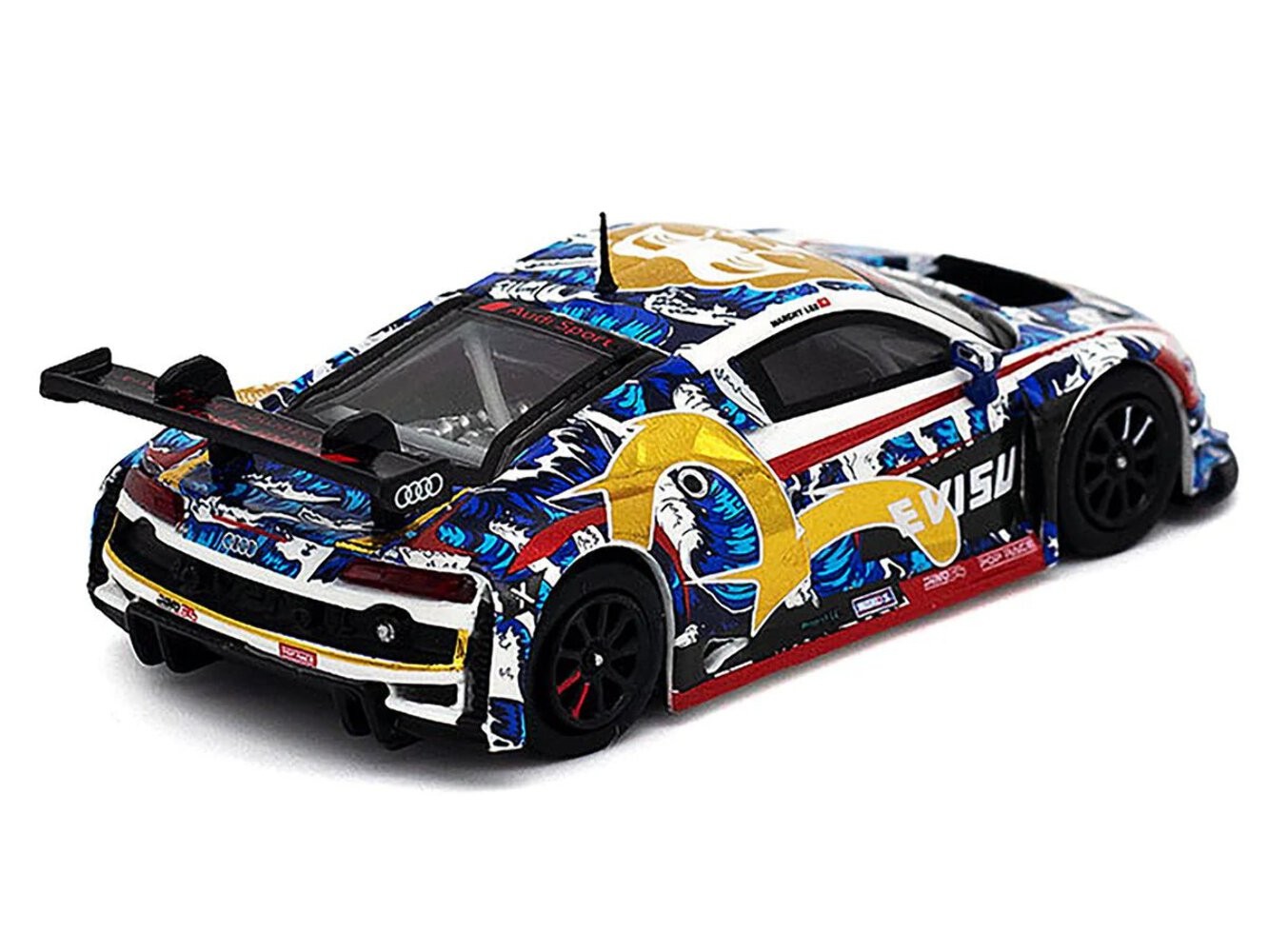 Pop Race 1/64 Audi R8 LM “Evisu X Works” Macau GT Cup 2020 Marchy Lee Presentati