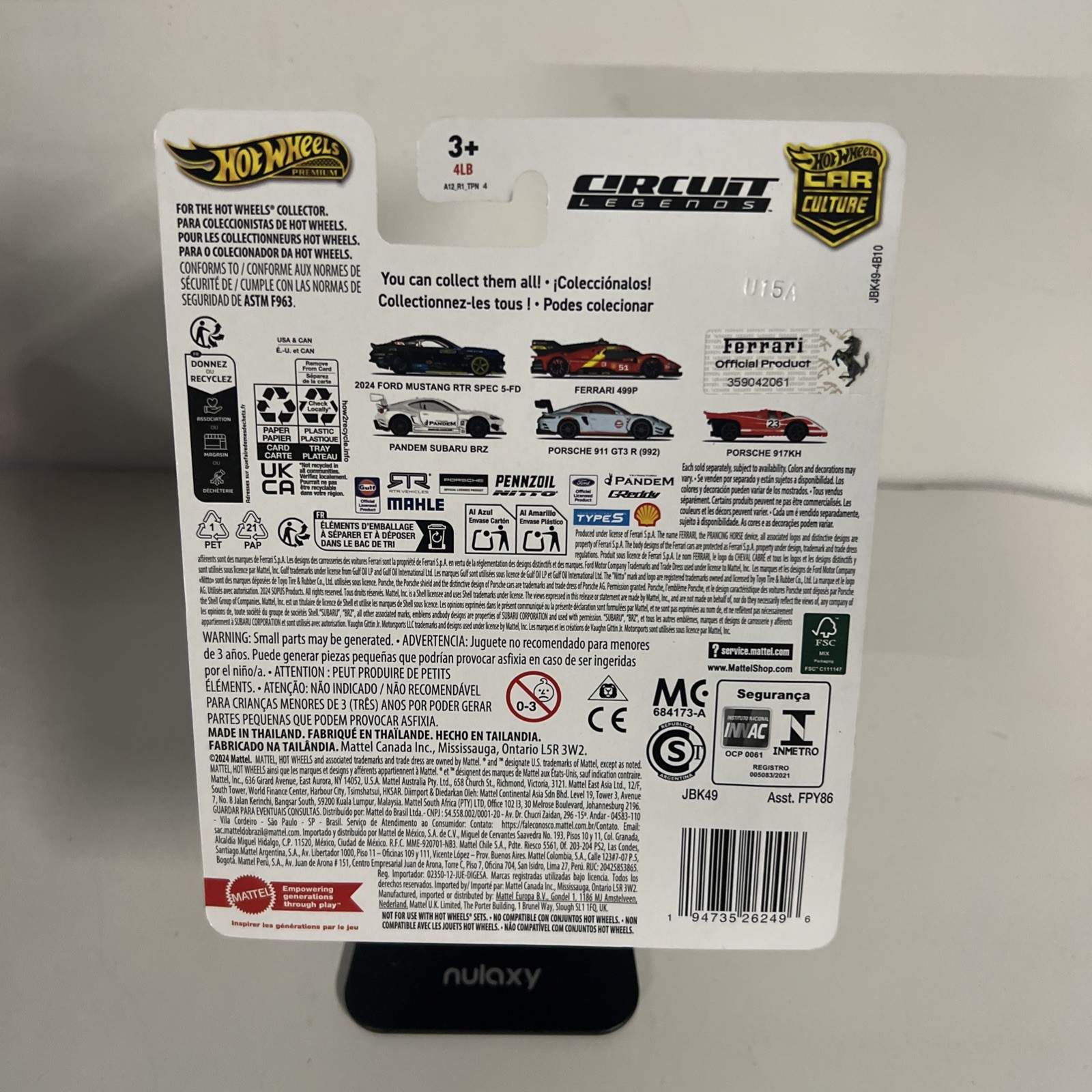 Hot Wheels Premium Car Culture Circuit Legends JBK49 FERRARI 499P Scale 1 64