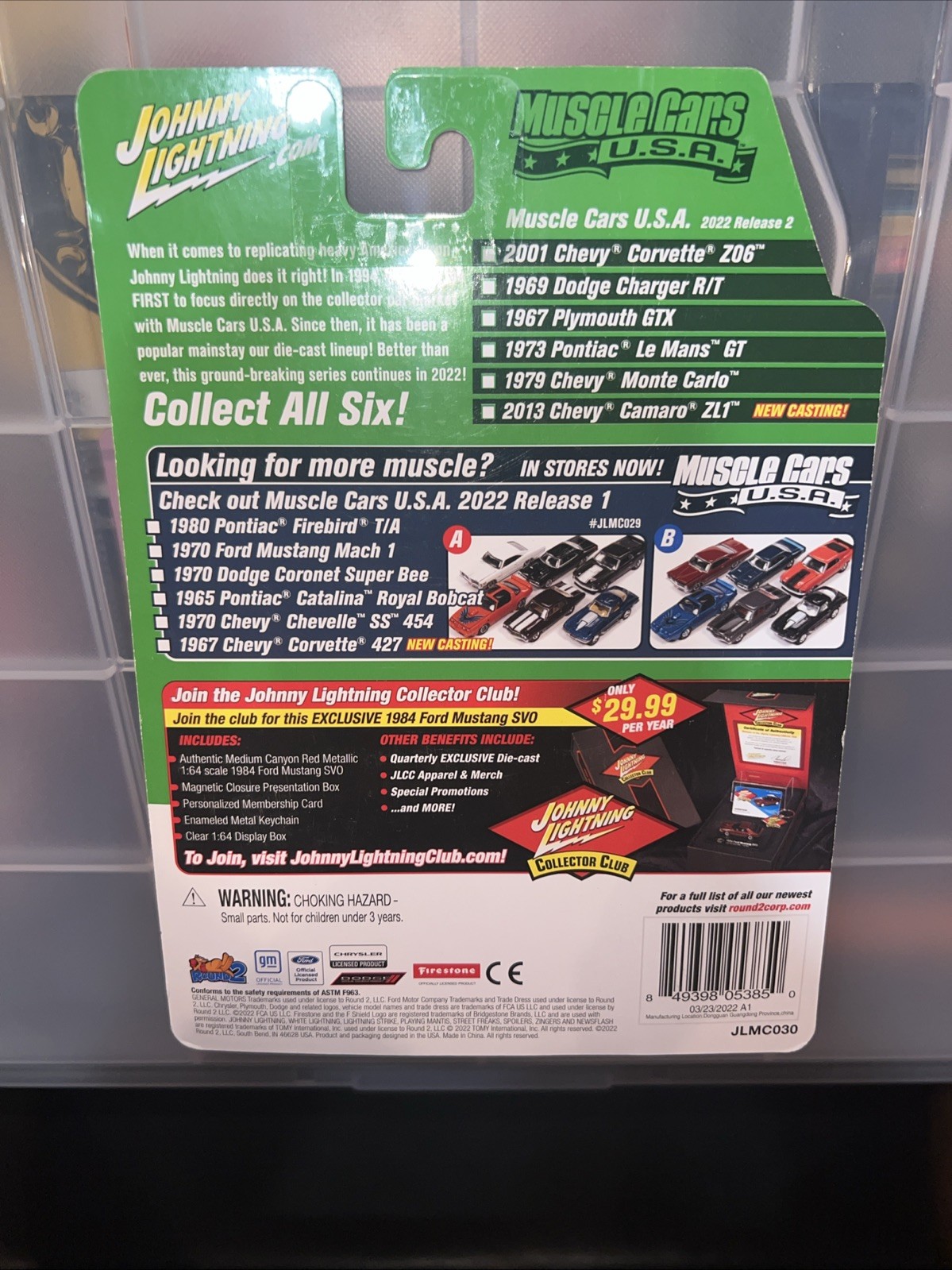JOHNNY LIGHTNING 1/64 MUSCLE CARS 1979 CHEVY MONTE CARLO CARMINE RED Please Read