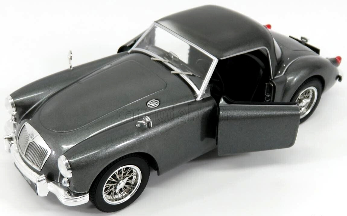 TRIPLE 9 T9 DCAST 1/18 1957 MGA MG A MK1 MKI A1500 SPIDER HARD TOP METALLIC GREY