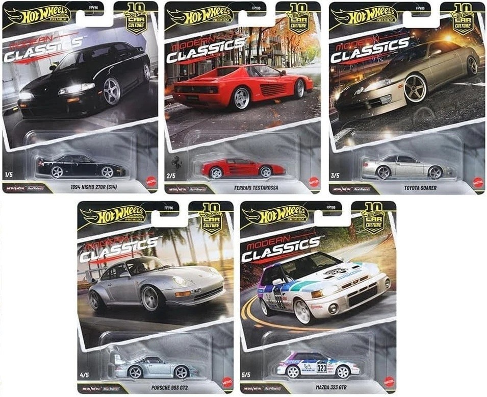 Hot Wheels 2026 Car Culture S Modern Classics 5 Cars Set, FPY86-961S-7E IN STOCK