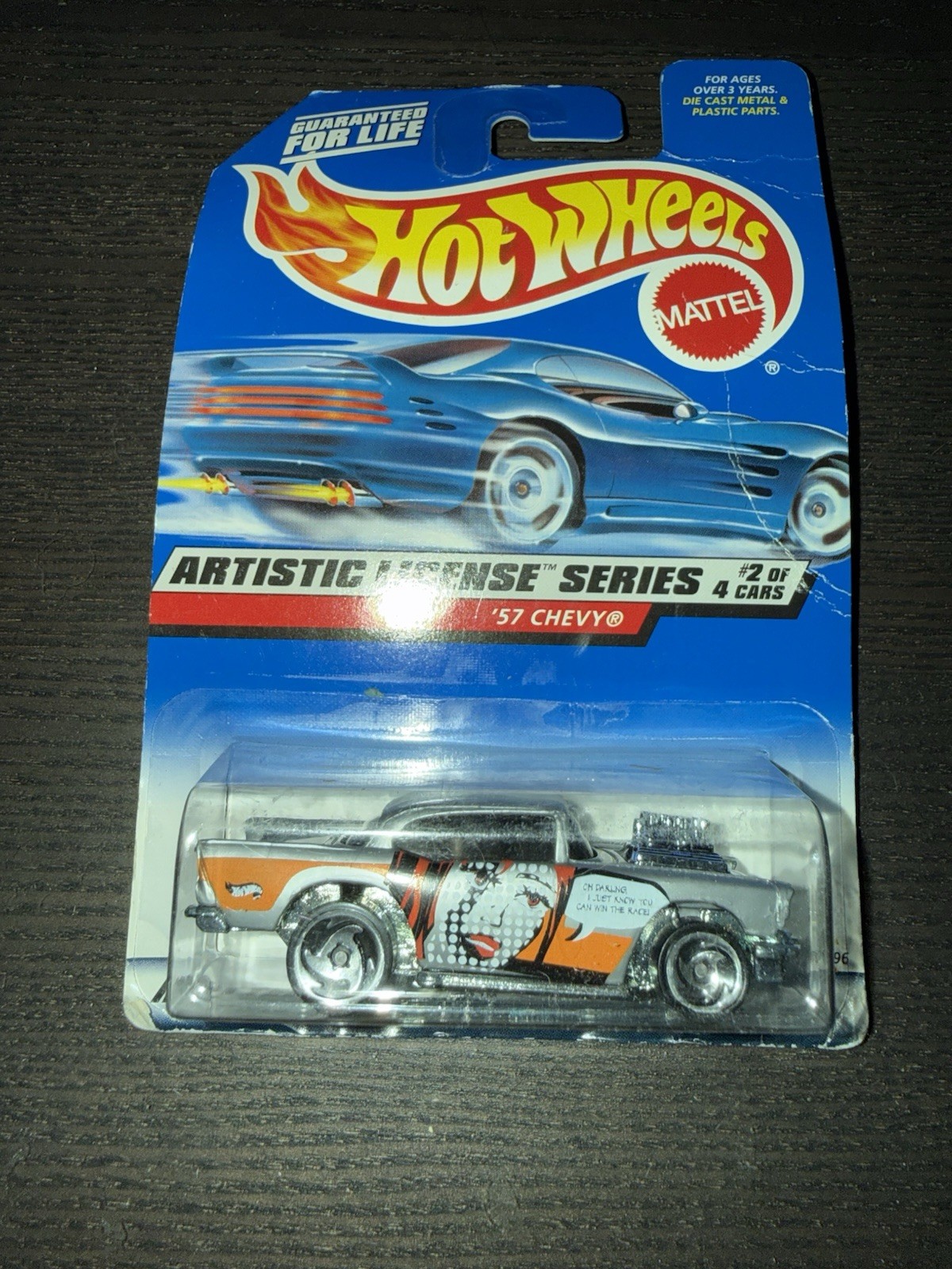 Hot Wheels Artistic License Series 1957 ’57 Chevy 1:64 Diecast Silver Unopened