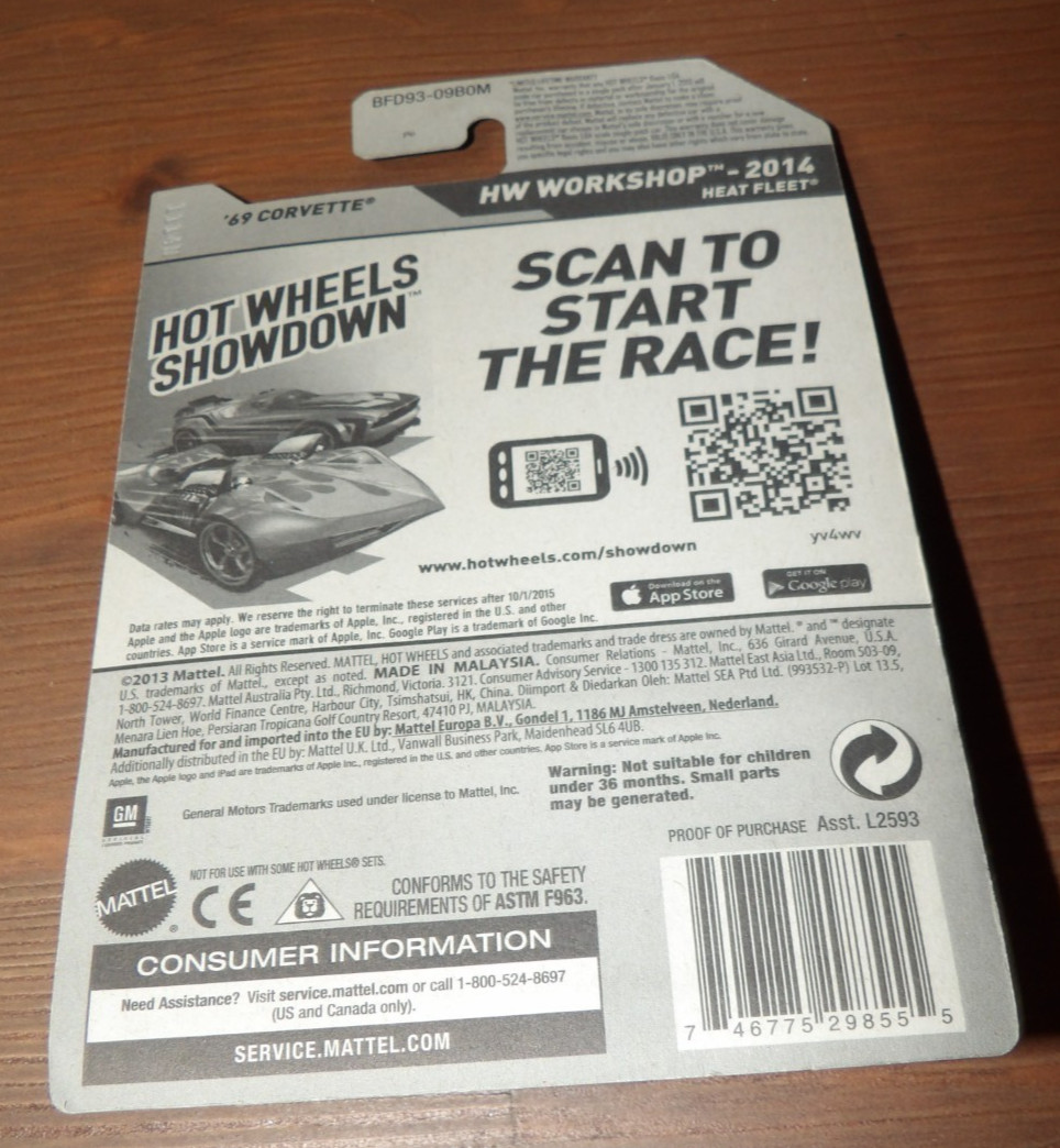 2X – 2014 Hot Wheels – ’76 Greenwood Corvette & ’69 Corvette
