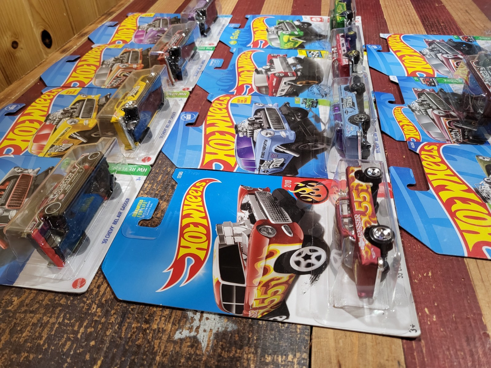 Hot Wheels ’55 Chevy Bel Air Gasser Lot Of 11. Zamac, Collector, Tri Five…