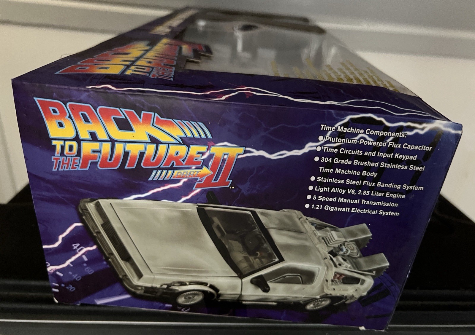 Back To The Future 2 1/15th Scale DeLorean Time Machine w/ Lights & Sounds