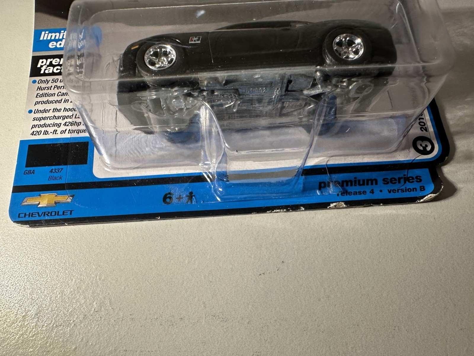 Auto World Modern Muscle 1:64 2010 Chevy Camaro Hurst Edition Black Diecast