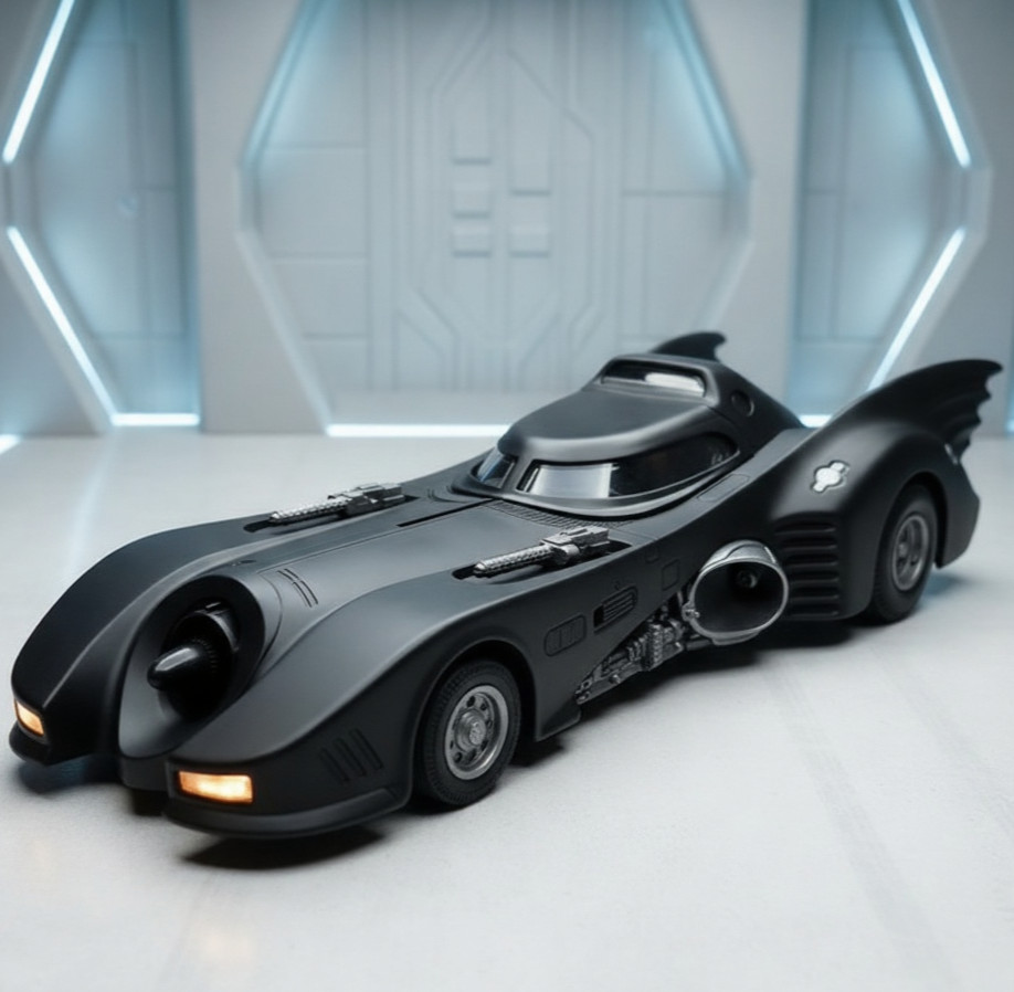 1:24 1989 Batmobile Diecast Model Alloy Car – Sound Light & Spray Mist Toy Gift