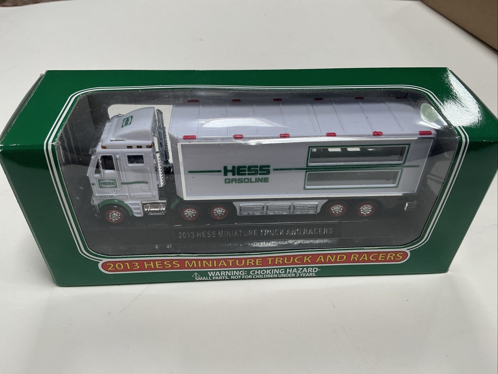 2013 Hess Miniature Truck And Racers NIB 1/64 Scale