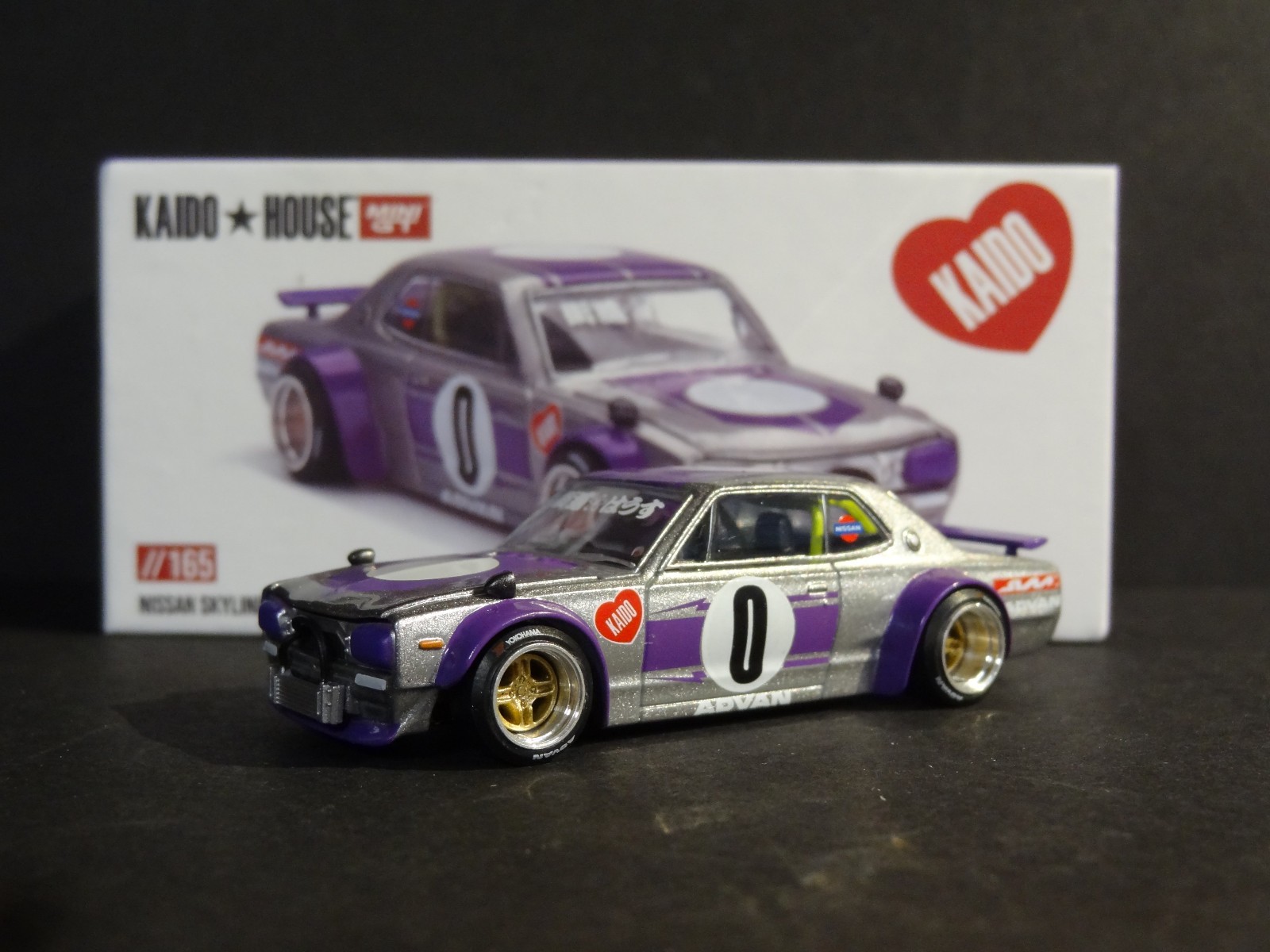 KAIDO HOUSE x MINI GT – NISSAN SKYLINE 2000GT-R KAIDO WORKS V1 #KHMG165