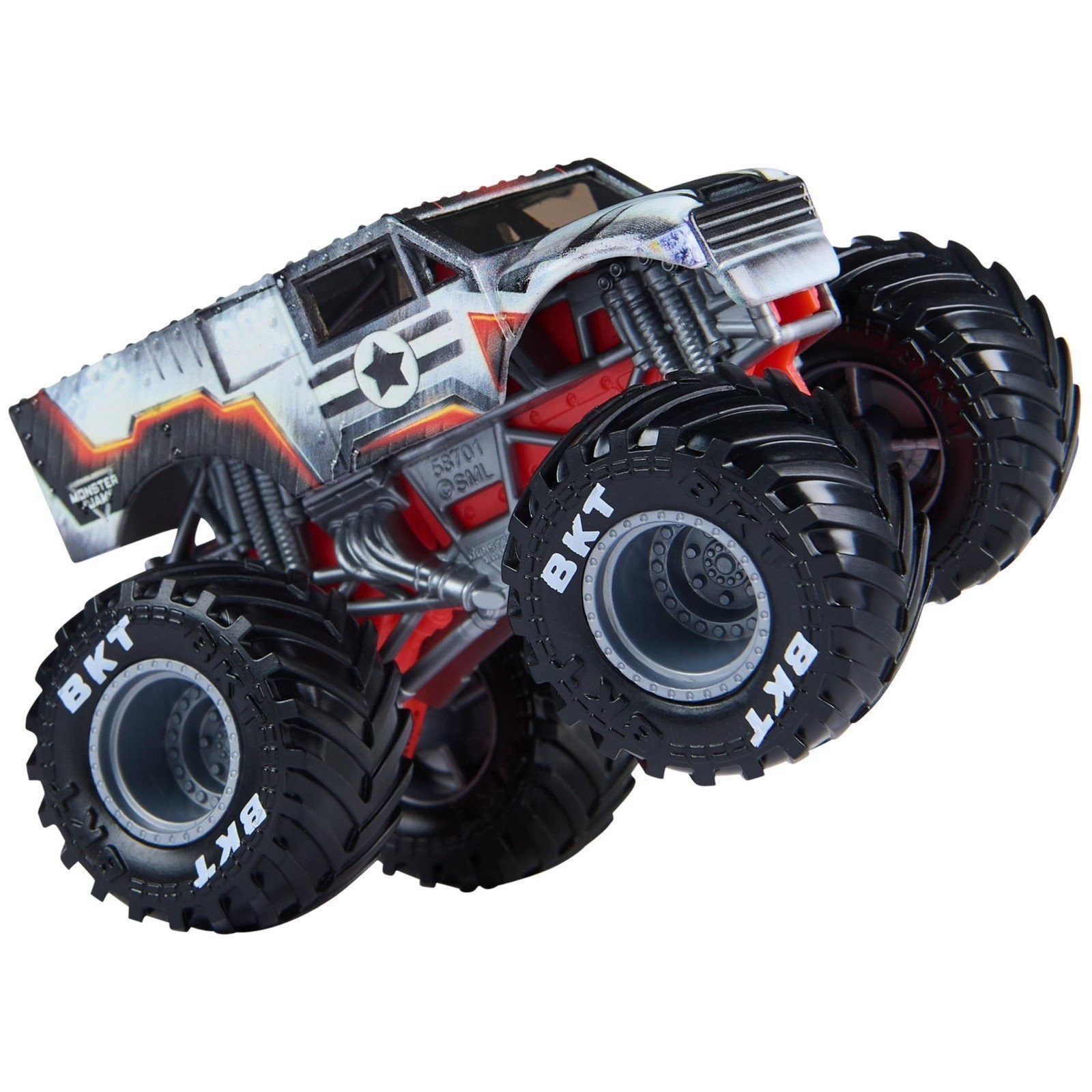 Monster Jam Marvel Iron Man Vs. War Machine Die-Cast Monster Trucks 1:64 Scale