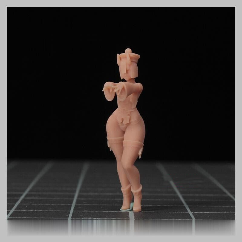 1/43 Girl Shutendouji Scene Props Mini Figure Carved Model Fit Cars Vehicles Toy