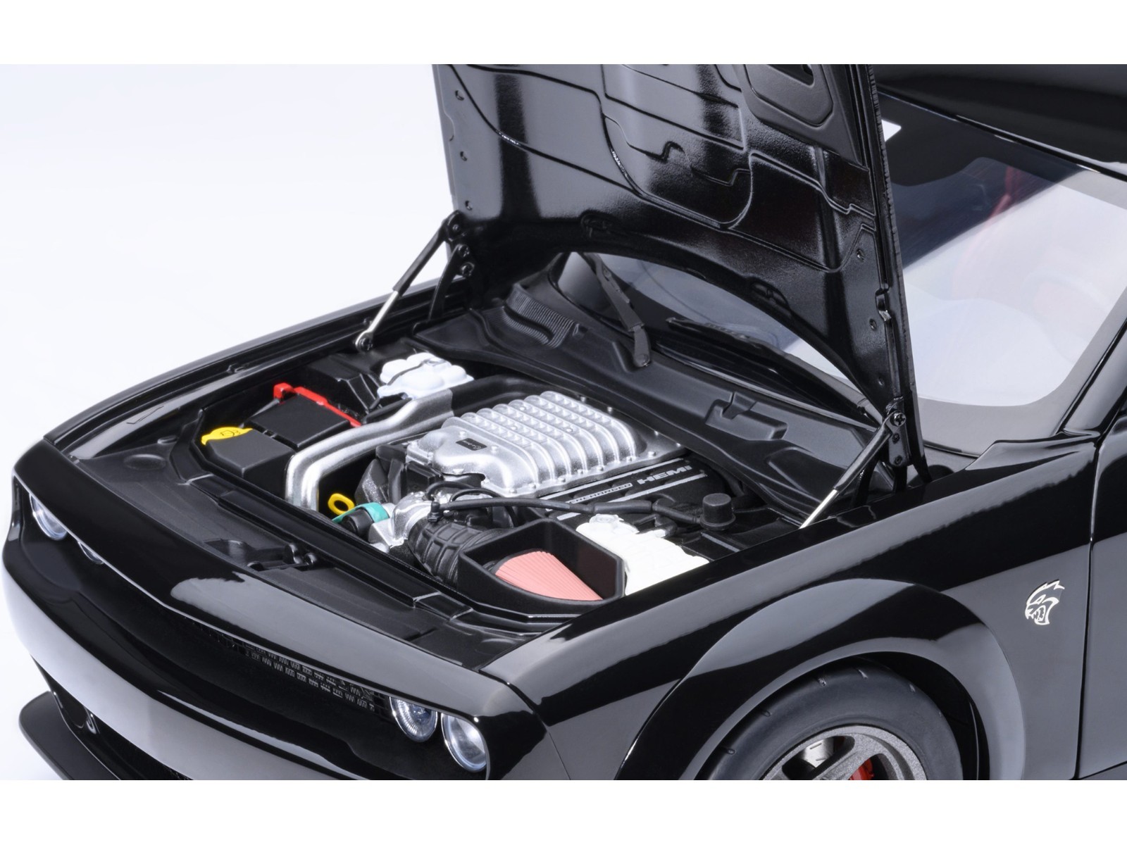 2023 DODGE CHALLENGER SRT SUPER STOCK PITCH BLACK 1/18 MODEL BY AUTOART 71765