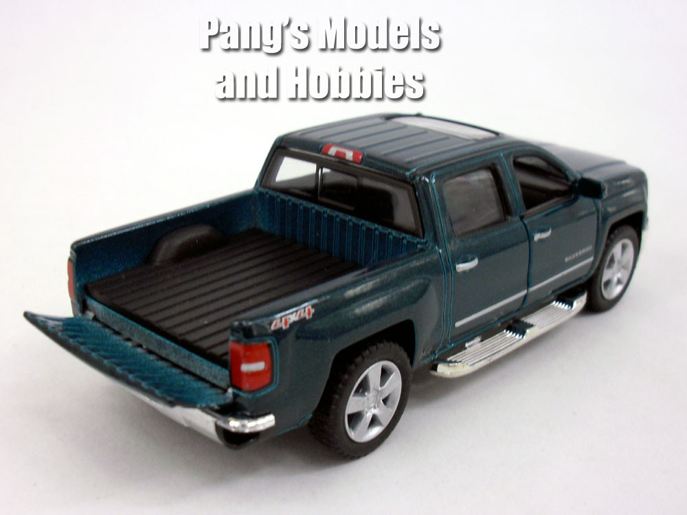 Chevy Silverado (2014) LTZ Crew Cab 4×4 1/46 Scale Diecast Metal Model – GREEN
