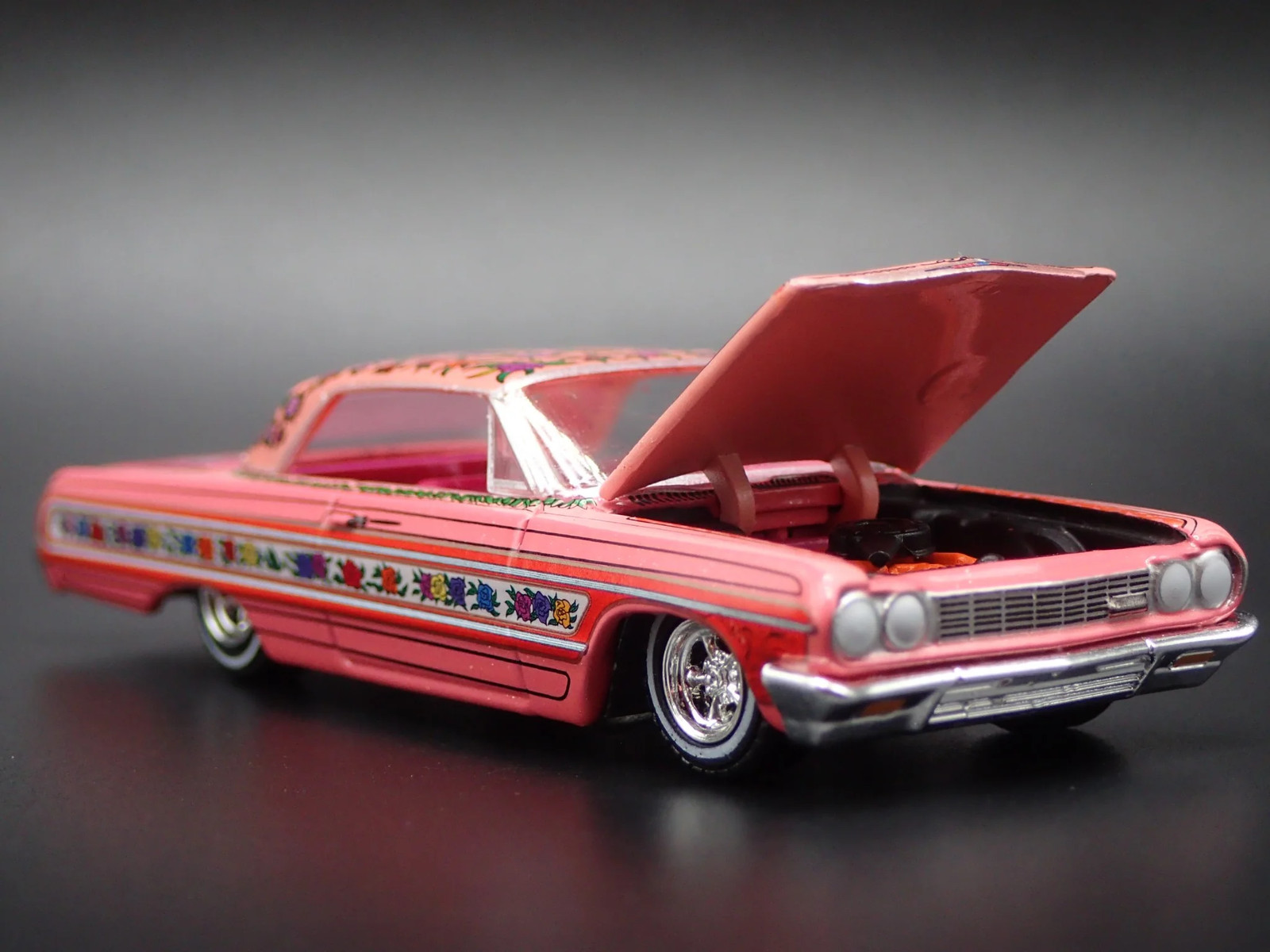 1964 64 CHEVY CHEVROLET IMPALA LOWRIDER GYPSY ROSE 1:64 SCALE DIECAST MODEL CAR