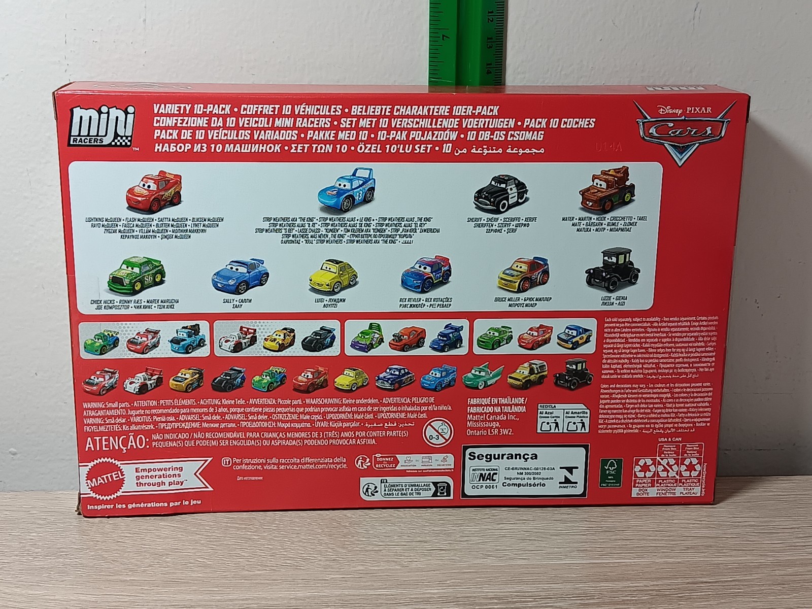 *FREE SHIP* CARS 10-PK MINI RACERS Diecast Disney Pixar Lighting McQueen Mater