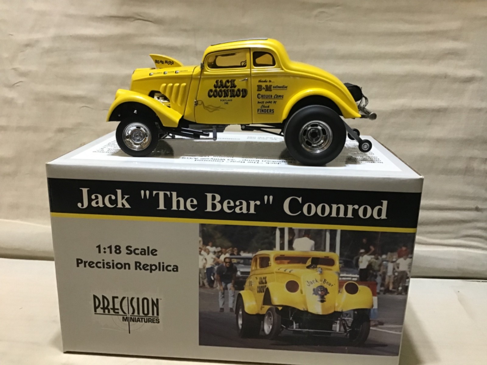COONROD JACK THE BEAR 1933 WILLYS GASSER 1/18 PRECISION MINIATURES NHRA PRM08