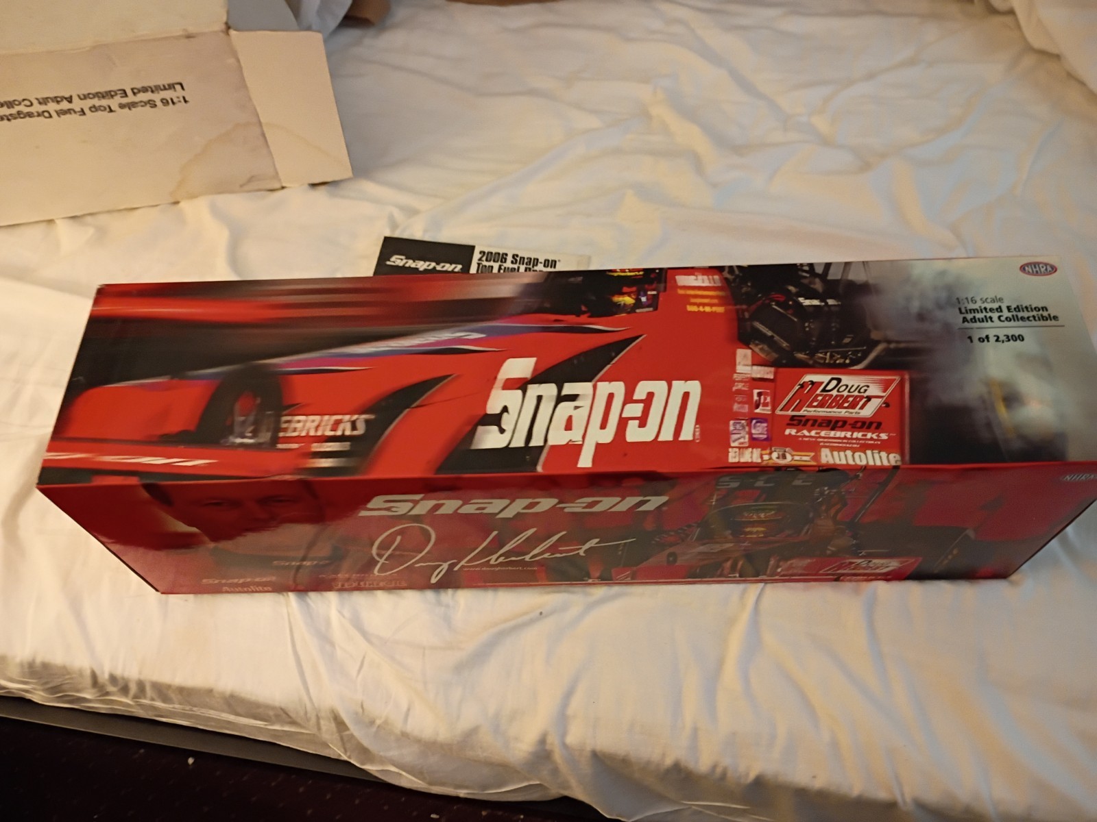 Doug Herbert’s 1:16 Scale Die Cast Top Fuel Dragster Snap-On Milestone NHRA Huge