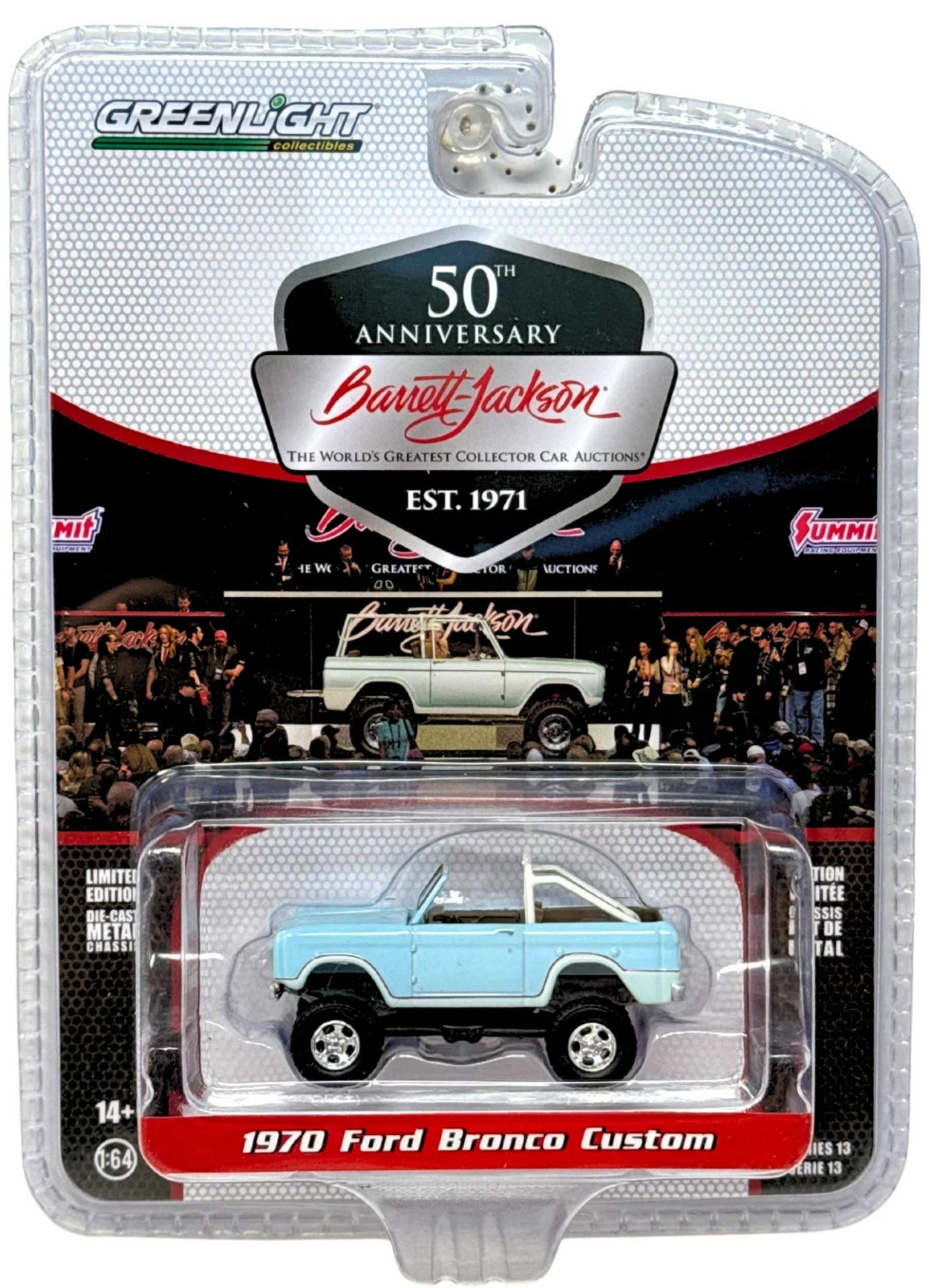 1:64 1970 FORD BRONCO 50th ANNIVERSARY CUSTOM COMPLETELY OUT OF PRODUCTION NEW!!