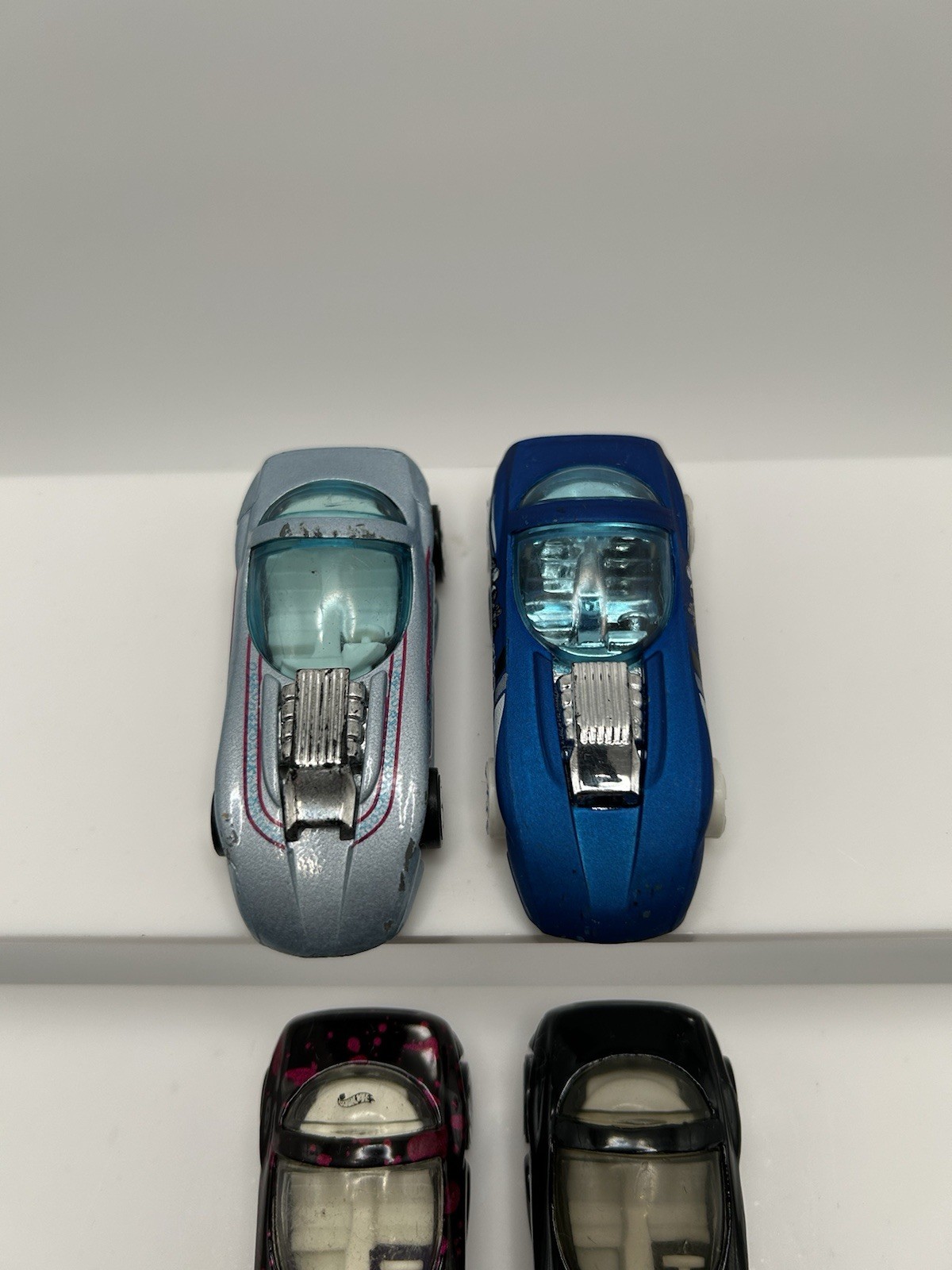 Hot Wheels 1990’s Silhouette II Lot of 4: Black/Purple, Black, Silver, Blue. 15