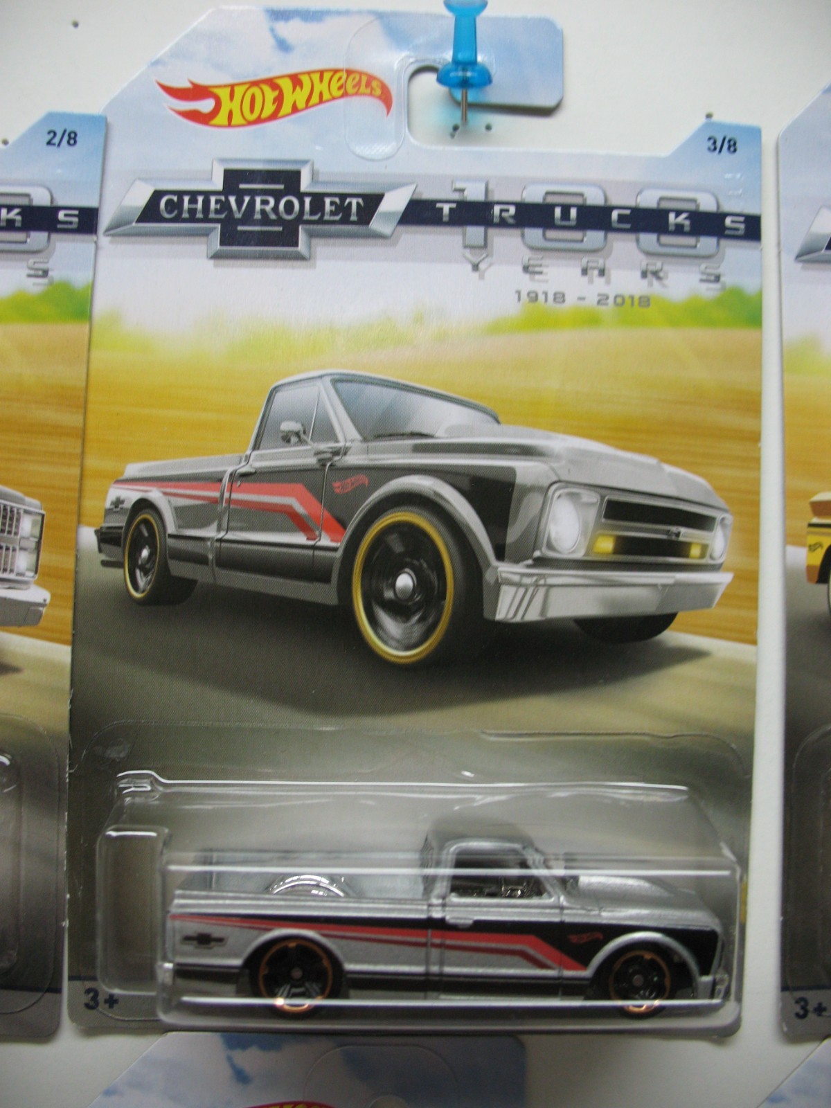 2018 Hot Wheels Chevrolet Trucks 100 Years Complete Set of 8 Original Packaging