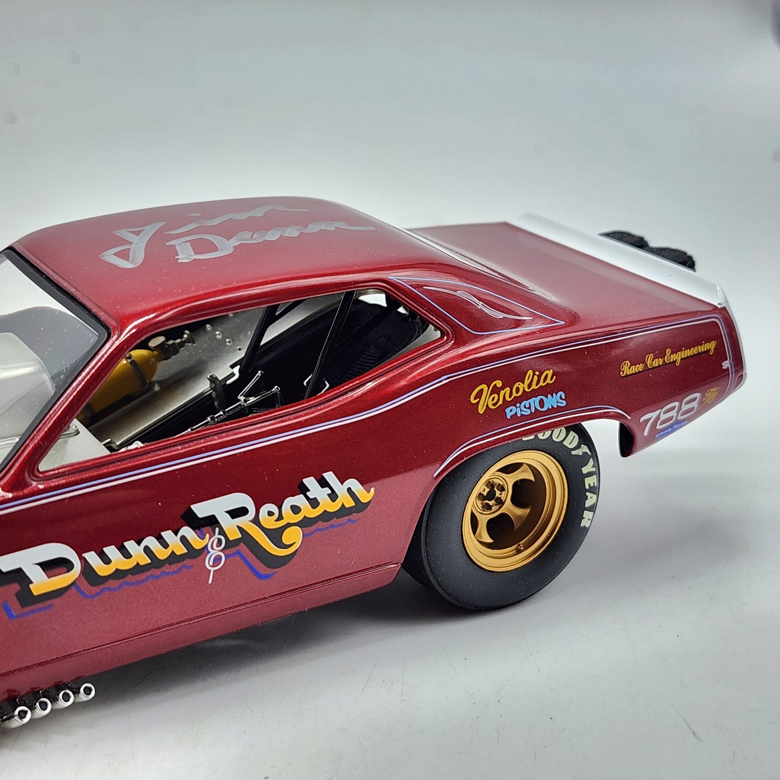 4S Dunn & Reath Nitro Funny Car NHRA The Floppers 1320 1/24 Diecast Autographed