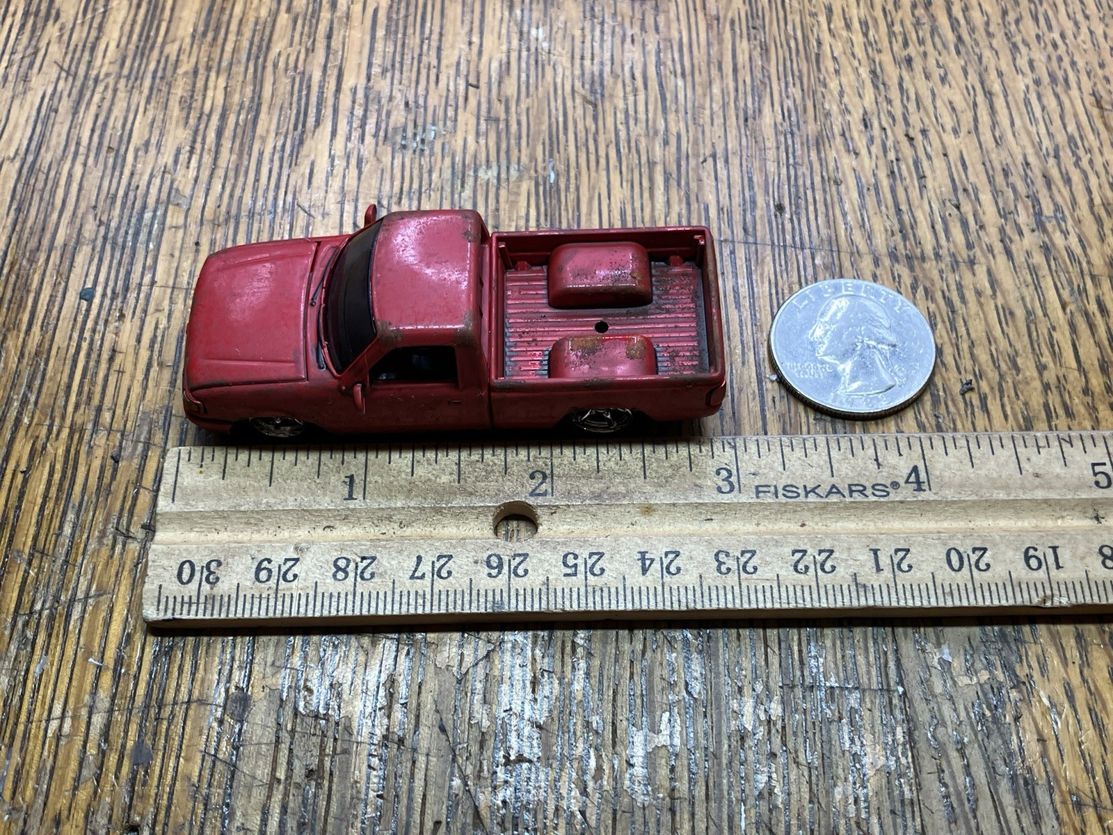 1995 Ford Ranger Pickup Truck Weathered Rusty Barn Find 1/64 Diecast Custom M2