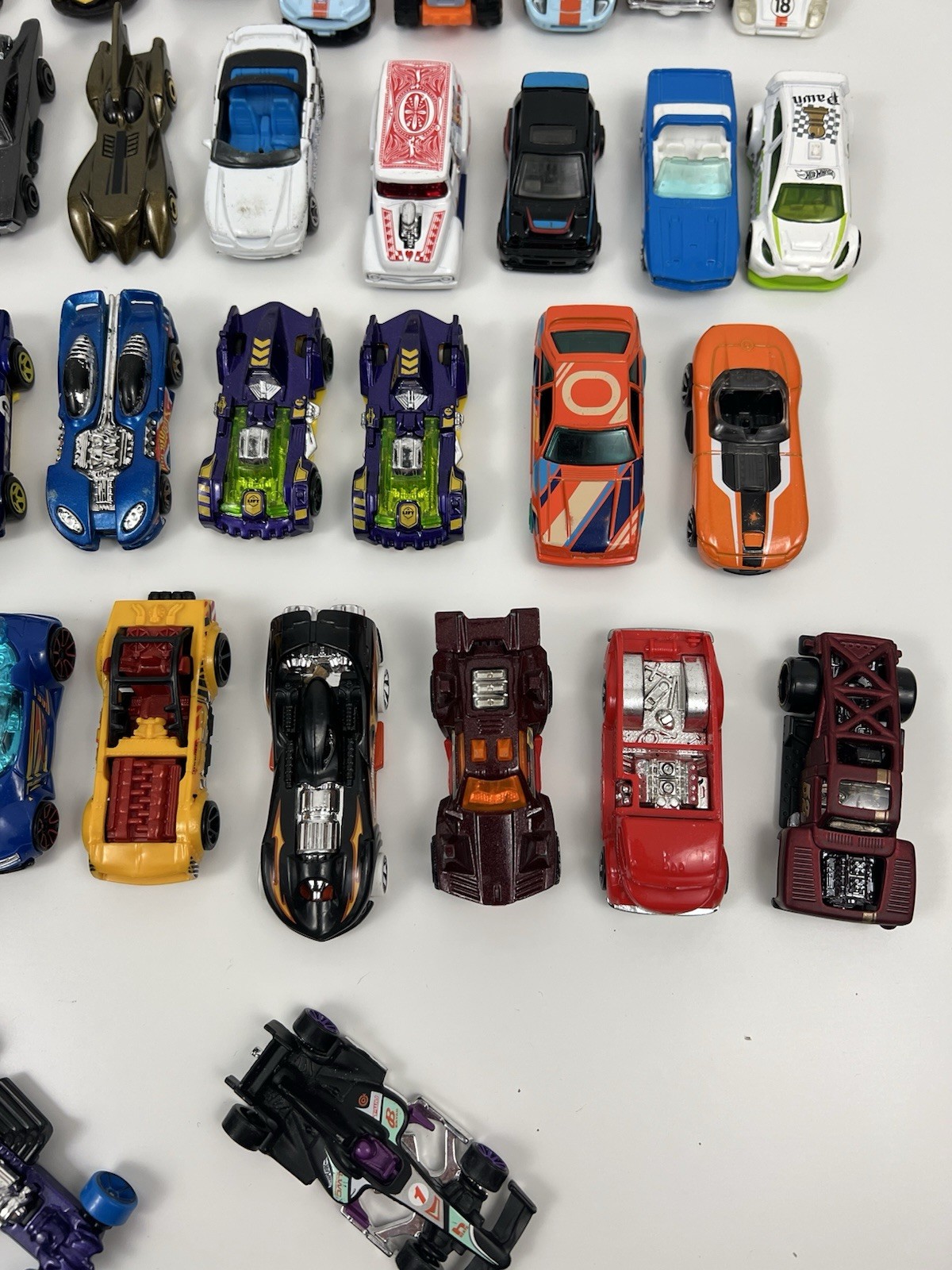Hot Wheels Matchbox Mixed Lot Of 46 Race Car Style Metal Die Cast Vehicles Loose
