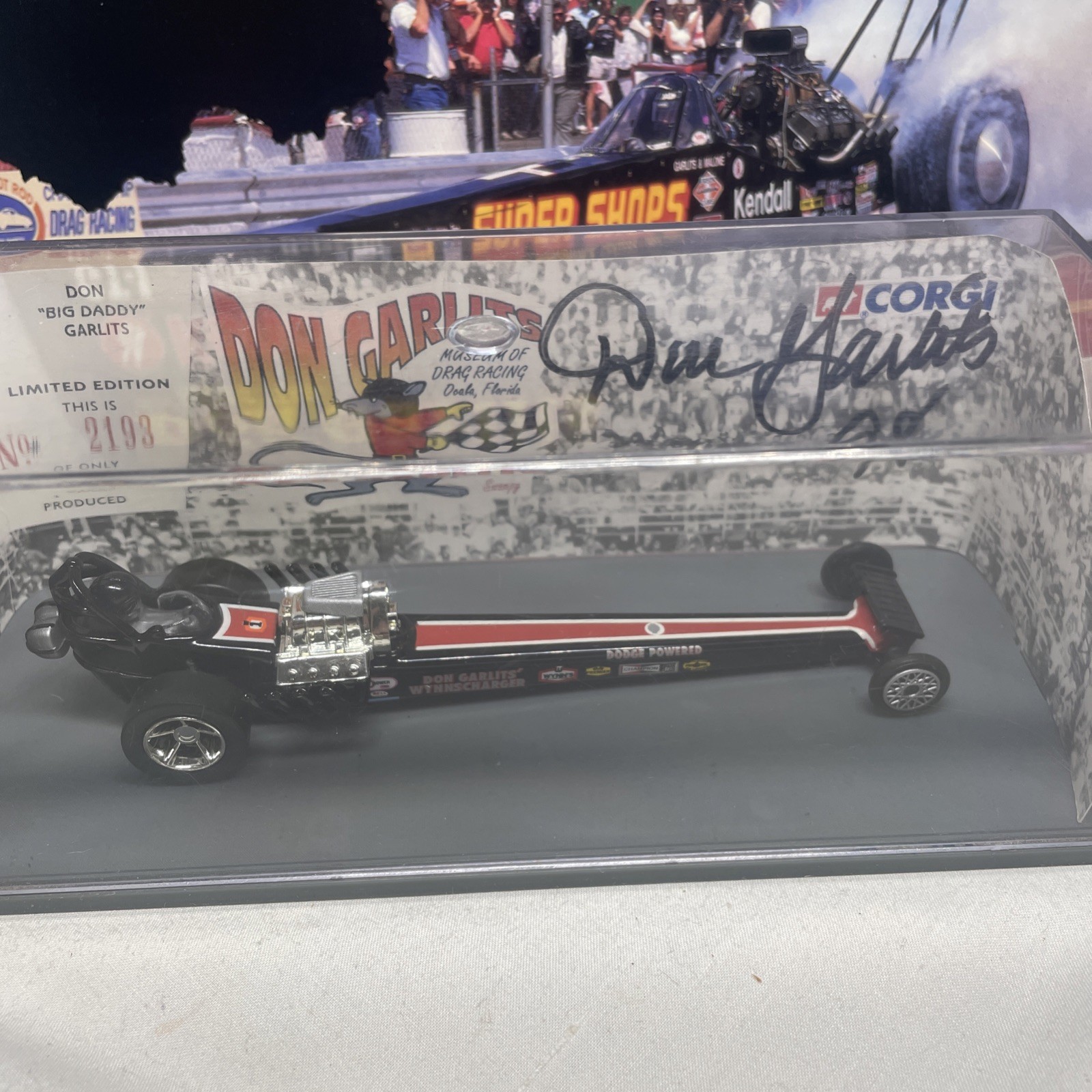 Corgi Don Garlits 1:43 1964 Dodge Dragster Tom McEwen Autographed LE 2193/3000