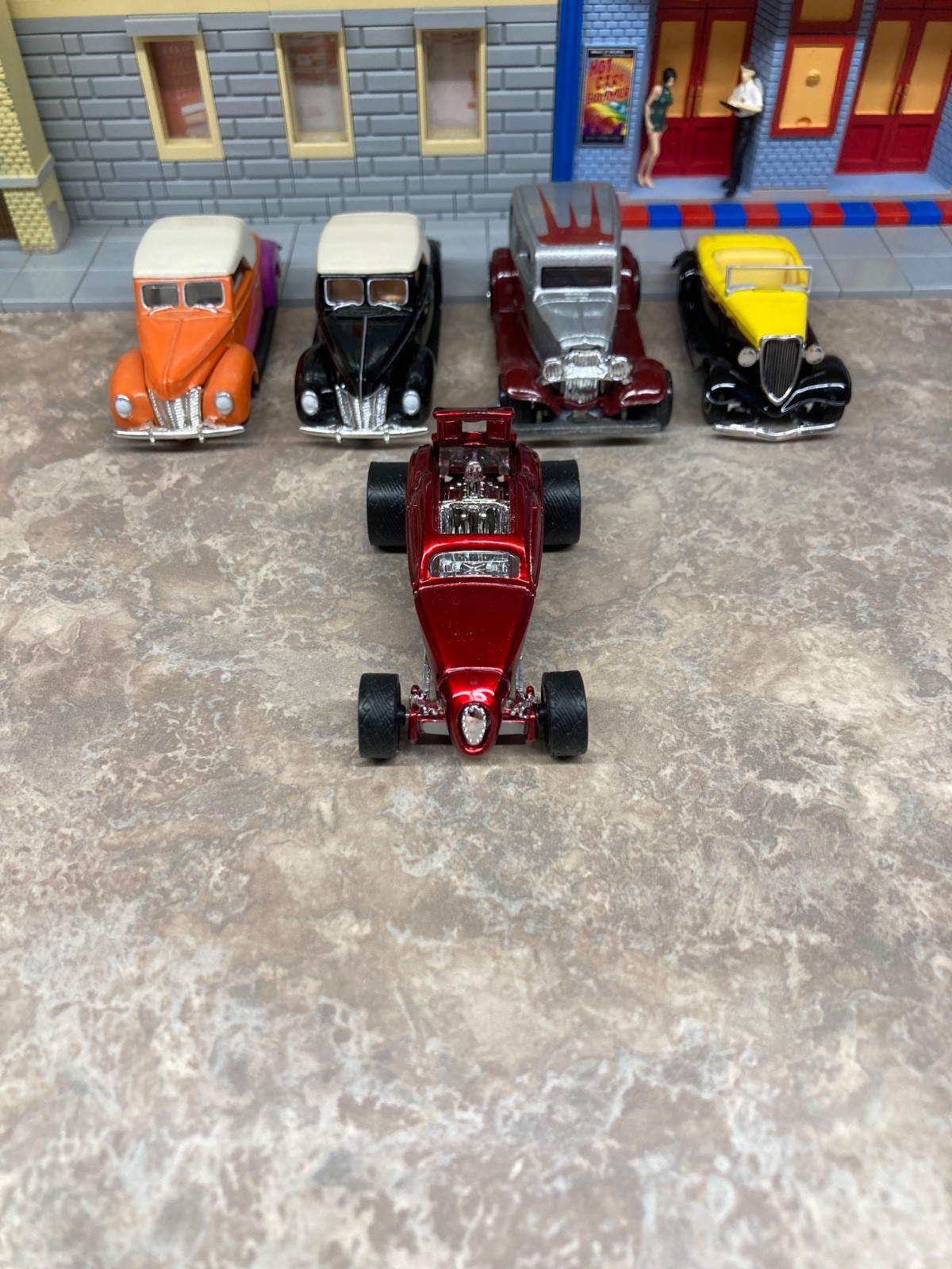 5 Hotwheels Real Riders Ford Street Rods